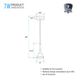 Modern Cone Pendant Lighting, 7W, 3000K, 340LM, Sand white Body Finish, Dimmable, 1-Light Load image into Gallery viewer, Modern Cone Pendant Lighting, 7W, 3000K, 340LM, Sand white Body Finish, Dimmable, 1-Light