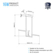 1-Lights, Modern Linear Chandelier Light, 16W, 3000K, 800LM, Suspension Fixture, Matte black Body Finish, Dimmable, 31.5''×1.3''×71'' (Dimension) Load image into Gallery viewer, 1-Lights, Modern Linear Chandelier Light, 16W, 3000K, 800LM, Suspension Fixture, Matte black Body Finish, Dimmable, 31.5''×1.3''×71'' (Dimension)