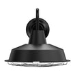 12W Textured Black Gooseneck LED Outdoor Wall Light with Nickel Cage, 3000K (Warm White), Dimmable, 1000 Lumens, ETL Listed Load image into Gallery viewer, 12W Textured Black Gooseneck LED Outdoor Wall Light with Nickel Cage, 3000K (Warm White), Dimmable, 1000 Lumens, ETL Listed