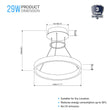 1-Ring, Modern Nature White LED Pendant Light, 29W, 3000K, 1532LM, Dimmable, Diameter 17.7''×55'' Load image into Gallery viewer, 1-Ring, Modern Nature White LED Pendant Light, 29W, 3000K, 1532LM, Dimmable, Diameter 17.7''×55''