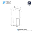 Dimmable LED Rectangle Pendant Chandelier Ceiling Light Fixture, 18W, 3000K, 900LM, For Living Room Dining Room Office Room Load image into Gallery viewer, Dimmable LED Rectangle Pendant Chandelier Ceiling Light Fixture, 18W, 3000K, 900LM, For Living Room Dining Room Office Room