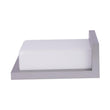 12W Rectangle Shape LED Outdoor Wall Sconce, Painted Silver Finish, White Acrylic Shade, ETL Listed Load image into Gallery viewer, 12W Rectangle Shape LED Outdoor Wall Sconce, Painted Silver Finish, White Acrylic Shade, ETL Listed