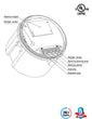 360å¡ 3 Step Dimming Motion & Daylight Sensor for UFO High bay - 49ft max height - LEDMyplace Load image into Gallery viewer, 360å¡ 3 Step Dimming Motion & Daylight Sensor for UFO High bay - 49ft max height - LEDMyplace