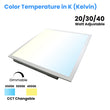 2-ft x 2-ft LED Panel Light 20/30/40 Watt Adjustable, 4000K/5000K/6500K CCT Changeable, Dip Switch, 0-10V Dim, 120-277V, ETL DLC 5.1, Recessed Back-lit, For Office, Meeting Room, Hospital, School, Retail Stores Load image into Gallery viewer, 2-ft x 2-ft LED Panel Light 20/30/40 Watt Adjustable, 4000K/5000K/6500K CCT Changeable, Dip Switch, 0-10V Dim, 120-277V, ETL DLC 5.1, Recessed Back-lit, For Office, Meeting Room, Hospital, School, Retail Stores