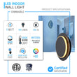 Unique Circular LED Wall Sconce, 11W, 3000K, Diameter 9.9 inch, Modern Round Lamp Load image into Gallery viewer, Unique Circular LED Wall Sconce, 11W, 3000K, Diameter 9.9 inch, Modern Round Lamp