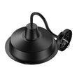 12W Textured Black Gooseneck LED Outdoor Wall Light with Nickel Cage, 3000K (Warm White), Dimmable, 1000 Lumens, ETL Listed Load image into Gallery viewer, 12W Textured Black Gooseneck LED Outdoor Wall Light with Nickel Cage, 3000K (Warm White), Dimmable, 1000 Lumens, ETL Listed