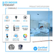 LED PMMA flat Island Pendant Light, 25W, 3000K, 1250LM, Dimmable, Kitchen or Dinning area Lights, Brushed brown Body Finish Load image into Gallery viewer, LED PMMA flat Island Pendant Light, 25W, 3000K, 1250LM, Dimmable, Kitchen or Dinning area Lights, Brushed brown Body Finish