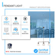3-Lights Bell Shape Kitchen Island Pendant Lighting, Clear Glass Shade, E26 Base, UL Listed Load image into Gallery viewer, 3-Lights Bell Shape Kitchen Island Pendant Lighting, Clear Glass Shade, E26 Base, UL Listed