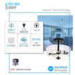Semi Flush Mount Ceiling Lights, 2-Lights E26 Base, Round, UL Listed for Damp Location, 3 Years Warranty Load image into Gallery viewer, Semi Flush Mount Ceiling Lights, 2-Lights E26 Base, Round, UL Listed for Damp Location, 3 Years Warranty