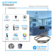 3-Ring LED Light Circular Chandelier, 102W, 3000K, 4335LM, Matte Black Body Finish, Dimmable, Pendant Mounting Load image into Gallery viewer, 3-Ring LED Light Circular Chandelier, 102W, 3000K, 4335LM, Matte Black Body Finish, Dimmable, Pendant Mounting