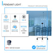 3-Lights Bell Shape Kitchen Island Pendant Lighting, Clear Glass Shade, E26 Base, UL Listed Load image into Gallery viewer, 3-Lights Bell Shape Kitchen Island Pendant Lighting, Clear Glass Shade, E26 Base, UL Listed