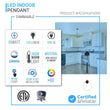 Matte Black Ring, 1-Light LED Unique Design Pendant, 9W, 3000K (Warm White), 520LM, Dimmable, Pendant Mounting Load image into Gallery viewer, Matte Black Ring, 1-Light LED Unique Design Pendant, 9W, 3000K (Warm White), 520LM, Dimmable, Pendant Mounting
