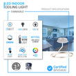 Modern Circular Ceiling Lights, 28W, 3000K (Warm white), 1400LM, Dimmable, Aluminum Body Finish, 3 Year Warranty Load image into Gallery viewer, Modern Circular Ceiling Lights, 28W, 3000K (Warm white), 1400LM, Dimmable, Aluminum Body Finish, 3 Year Warranty