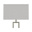 Modern Standing Floor Lamps for Living Room 61-inch Brushed Nickel & Straight Rectangular Pure White Linen Shade, With 1PCS ON-OFF Switch, Corner Floor Lamp Load image into Gallery viewer, Modern Standing Floor Lamps for Living Room 61-inch Brushed Nickel & Straight Rectangular Pure White Linen Shade, With 1PCS ON-OFF Switch, Corner Floor Lamp