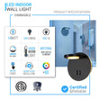 LED Wall Sconce Light, 14W, 3000K (Warm white), 558LM, Industrial Design, Dimmable, Diameter 6.2 inch Load image into Gallery viewer, LED Wall Sconce Light, 14W, 3000K (Warm white), 558LM, Industrial Design, Dimmable, Diameter 6.2 inch