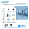 Ring 1-Light LED Unique Design Pendant, 34W, 3000K (Warm White), 1028LM, Dimmable, Aluminum Body Finish, Pendant Mounting Load image into Gallery viewer, Ring 1-Light LED Unique Design Pendant, 34W, 3000K (Warm White), 1028LM, Dimmable, Aluminum Body Finish, Pendant Mounting
