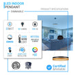 Round Chandelier, Matte Black + Wood Finish, 33W, 3000K (Warm White), 961 Lumens, Dimmable Pendant Load image into Gallery viewer, Round Chandelier, Matte Black + Wood Finish, 33W, 3000K (Warm White), 961 Lumens, Dimmable Pendant