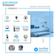 Living Room Pendant For Low Ceiling, 7W, 3000K (Warm White), 348LM, Dimmable, Pendant Mounting Load image into Gallery viewer, Living Room Pendant For Low Ceiling, 7W, 3000K (Warm White), 348LM, Dimmable, Pendant Mounting