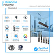 Chandeliers 5-lights, Dining Room Lighting Fixtures, 25W, 3000K, 1250LM, Hanging Light with Wires For Kitchen Island Dining Room Living Room Cafe Pub Load image into Gallery viewer, Chandeliers 5-lights, Dining Room Lighting Fixtures, 25W, 3000K, 1250LM, Hanging Light with Wires For Kitchen Island Dining Room Living Room Cafe Pub
