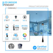 Pyramid Shaped Pendant Light, 7W, 3000K, 516LM, Dimmable, 1-Light Load image into Gallery viewer, Pyramid Shaped Pendant Light, 7W, 3000K, 516LM, Dimmable, 1-Light