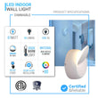 LED Wall Sconce Light, 7W, 3000K (Warm White), Dimmable, Modern Indoor Wall Mount Sconces Load image into Gallery viewer, LED Wall Sconce Light, 7W, 3000K (Warm White), Dimmable, Modern Indoor Wall Mount Sconces