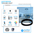 Ring Flush Mount LED Lighting Fixture, 16W/24W, 3000K, 800LM/1200LM, Close to Ceiling lights, Dimmable Load image into Gallery viewer, Ring Flush Mount LED Lighting Fixture, 16W/24W, 3000K, 800LM/1200LM, Close to Ceiling lights, Dimmable