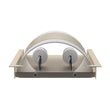 2-Light Brushed Nickel Wall Sconce, White Glass shade, Dimension: W10"xH11.75"xE4" Load image into Gallery viewer, 2-Light Brushed Nickel Wall Sconce, White Glass shade, Dimension: W10"xH11.75"xE4"