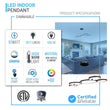 Modern Circular Chandelier, 5-Light, 92W, 3000K (Warm White), 3677 Lumens, Wheel Chandelier, Dimension: 50.1''x31.6''x110'' Load image into Gallery viewer, Modern Circular Chandelier, 5-Light, 92W, 3000K (Warm White), 3677 Lumens, Wheel Chandelier, Dimension: 50.1''x31.6''x110''