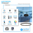 LED Ring Chandelier, 1-Ring, 38W, 3000K, 1512LM, Dimmable, Diameter 23.6''×71'' Load image into Gallery viewer, LED Ring Chandelier, 1-Ring, 38W, 3000K, 1512LM, Dimmable, Diameter 23.6''×71''