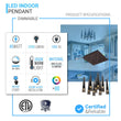 9-Lights, Multi Light Pendant with Smoke grey Body Finish,45W, 3000K, 2250LM, Dimmable, For Kitchen Island Dining Room Living Room Cafe Pub Load image into Gallery viewer, 9-Lights, Multi Light Pendant with Smoke grey Body Finish,45W, 3000K, 2250LM, Dimmable, For Kitchen Island Dining Room Living Room Cafe Pub