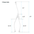 T8 4ft LED Freezer/Cooler Tube Light V Shape 22W 5000k Clear - Walk-in Cooler Light Load image into Gallery viewer, T8 4ft LED Freezer/Cooler Tube Light V Shape 22W 5000k Clear - Walk-in Cooler Light