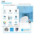 5 in. and 6 in. Recessed LED Downlight, 15W, 1100LM, Baffle-trim, Dimmable, Energy Star & ETL, Easy Retrofit Installation, LED Can Lights Load image into Gallery viewer, 5 in. and 6 in. Recessed LED Downlight, 15W, 1100LM, Baffle-trim, Dimmable, Energy Star & ETL, Easy Retrofit Installation, LED Can Lights