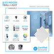 Modern Square LED Wall Sconce, 9W, 3000K, 338LM, CRI: 80+, Dimmable, Dimension: 6.7 x 2.1 x 6.7 Inch Load image into Gallery viewer, Modern Square LED Wall Sconce, 9W, 3000K, 338LM, CRI: 80+, Dimmable, Dimension: 6.7 x 2.1 x 6.7 Inch