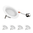 4 Inch LED Recessed Lighting, 10W, Dimmable, ETL Listed, Baffle Trim, Recessed Downlights For Closets, Kitchens, Hallways, Basement Load image into Gallery viewer, 4 Inch LED Recessed Lighting, 10W, Dimmable, ETL Listed, Baffle Trim, Recessed Downlights For Closets, Kitchens, Hallways, Basement