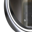 24 Inch Round LED Lighted Bathroom Vanity Mirror with Shelf, Touch Switch, Defogger and CCT Remembrance, CRI 90+, Raven Round Style Load image into Gallery viewer, 24 Inch Round LED Lighted Bathroom Vanity Mirror with Shelf, Touch Switch, Defogger and CCT Remembrance, CRI 90+, Raven Round Style