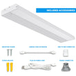 Under Cabinet LED Lighting, Dimmable, CRI90, White Finished, Direct Plug-in, Linkable, Color Changeable (3000K/4000K/5000K) Under Counter Lights for Kitchen, Desk, Workspace Load image into Gallery viewer, Under Cabinet LED Lighting, Dimmable, CRI90, White Finished, Direct Plug-in, Linkable, Color Changeable (3000K/4000K/5000K) Under Counter Lights for Kitchen, Desk, Workspace