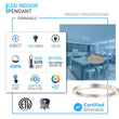 Modern Round Chandeliers with unique design Shade, 49W, 3000K, 2450LM, Dimmable, Pendant Mounting, CRI: 80+, Aluminum Body Finish Load image into Gallery viewer, Modern Round Chandeliers with unique design Shade, 49W, 3000K, 2450LM, Dimmable, Pendant Mounting, CRI: 80+, Aluminum Body Finish