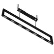 Rectangular Chandelier LED For Office Kitchen Dining Room, 33W, 3000K, 1650LM, LED Pendant Lighting with Matte Black Body Finish, Dimmable, 1-Light Load image into Gallery viewer, Rectangular Chandelier LED For Office Kitchen Dining Room, 33W, 3000K, 1650LM, LED Pendant Lighting with Matte Black Body Finish, Dimmable, 1-Light
