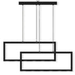 2-Rectangle Lights, 38W, 3000K, 1900LM, LED Kitchen Island Light Pendant For Dining Living Room, Dimmable, Matte black Body Finish Load image into Gallery viewer, 2-Rectangle Lights, 38W, 3000K, 1900LM, LED Kitchen Island Light Pendant For Dining Living Room, Dimmable, Matte black Body Finish
