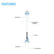 Modern Cone Pendant Lighting, 7W, 3000K, 340LM, Sand white Body Finish, Dimmable, 1-Light Load image into Gallery viewer, Modern Cone Pendant Lighting, 7W, 3000K, 340LM, Sand white Body Finish, Dimmable, 1-Light
