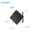 Modern Square LED Wall Sconce, 9W, 3000K, 338LM, CRI: 80+, Dimmable, Dimension: 6.7 x 2.1 x 6.7 Inch Load image into Gallery viewer, Modern Square LED Wall Sconce, 9W, 3000K, 338LM, CRI: 80+, Dimmable, Dimension: 6.7 x 2.1 x 6.7 Inch