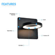 1-Ring Light, LED Wall Sconce Lighting Fixture, 8W, 3000K Warm White, 290LM, 120V Dimmable, For Bedroom Living Room Hallway Hotels Load image into Gallery viewer, 1-Ring Light, LED Wall Sconce Lighting Fixture, 8W, 3000K Warm White, 290LM, 120V Dimmable, For Bedroom Living Room Hallway Hotels