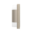 2-Light Brushed Nickel Wall Sconce, White Glass shade, Dimension: W10"xH11.75"xE4" Load image into Gallery viewer, 2-Light Brushed Nickel Wall Sconce, White Glass shade, Dimension: W10"xH11.75"xE4"