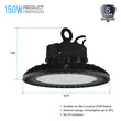 UFO LED High Bay Light 150/120/100 Watt Adjustable, 5700K, 150LM/W-155LM/W, AC277-480V High Voltage, IP65, UL, DLC Listed, 1-10V Dim, For Warehouse Barn Airport Workshop Garage Factory Load image into Gallery viewer, UFO LED High Bay Light 150/120/100 Watt Adjustable, 5700K, 150LM/W-155LM/W, AC277-480V High Voltage, IP65, UL, DLC Listed, 1-10V Dim, For Warehouse Barn Airport Workshop Garage Factory