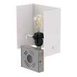 Modern Decorative Wall Sconce Light with 1 USB, 1 Rocker Switch, 1 Power Outlet, Satin Nickel Finish Load image into Gallery viewer, Modern Decorative Wall Sconce Light with 1 USB, 1 Rocker Switch, 1 Power Outlet, Satin Nickel Finish