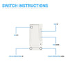 Wireless dimmer Manually Turn on/off and Dim Command Load image into Gallery viewer, Wireless dimmer Manually Turn on/off and Dim Command