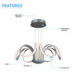 6-Light 30" Wide Modern/Contemporary Cage LED Chandelier Ceiling Light, 70W, 3000K, 3500LM, Adjustable Height Load image into Gallery viewer, 6-Light 30" Wide Modern/Contemporary Cage LED Chandelier Ceiling Light, 70W, 3000K, 3500LM, Adjustable Height