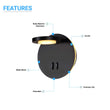 LED Wall Sconce Light, 14W, 3000K (Warm white), 558LM, Industrial Design, Dimmable, Diameter 6.2 inch Load image into Gallery viewer, LED Wall Sconce Light, 14W, 3000K (Warm white), 558LM, Industrial Design, Dimmable, Diameter 6.2 inch