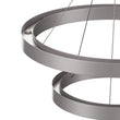 Modern - Double Ring Chandelier With Unique Shade, 115W, 3000K, 5750LM, Dimmable, Pendant Mounting, Aluminum Body Finish Load image into Gallery viewer, Modern - Double Ring Chandelier With Unique Shade, 115W, 3000K, 5750LM, Dimmable, Pendant Mounting, Aluminum Body Finish