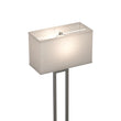 Modern Standing Floor Lamps for Living Room 61-inch Brushed Nickel & Straight Rectangular Pure White Linen Shade, With 1PCS ON-OFF Switch, Corner Floor Lamp Load image into Gallery viewer, Modern Standing Floor Lamps for Living Room 61-inch Brushed Nickel & Straight Rectangular Pure White Linen Shade, With 1PCS ON-OFF Switch, Corner Floor Lamp